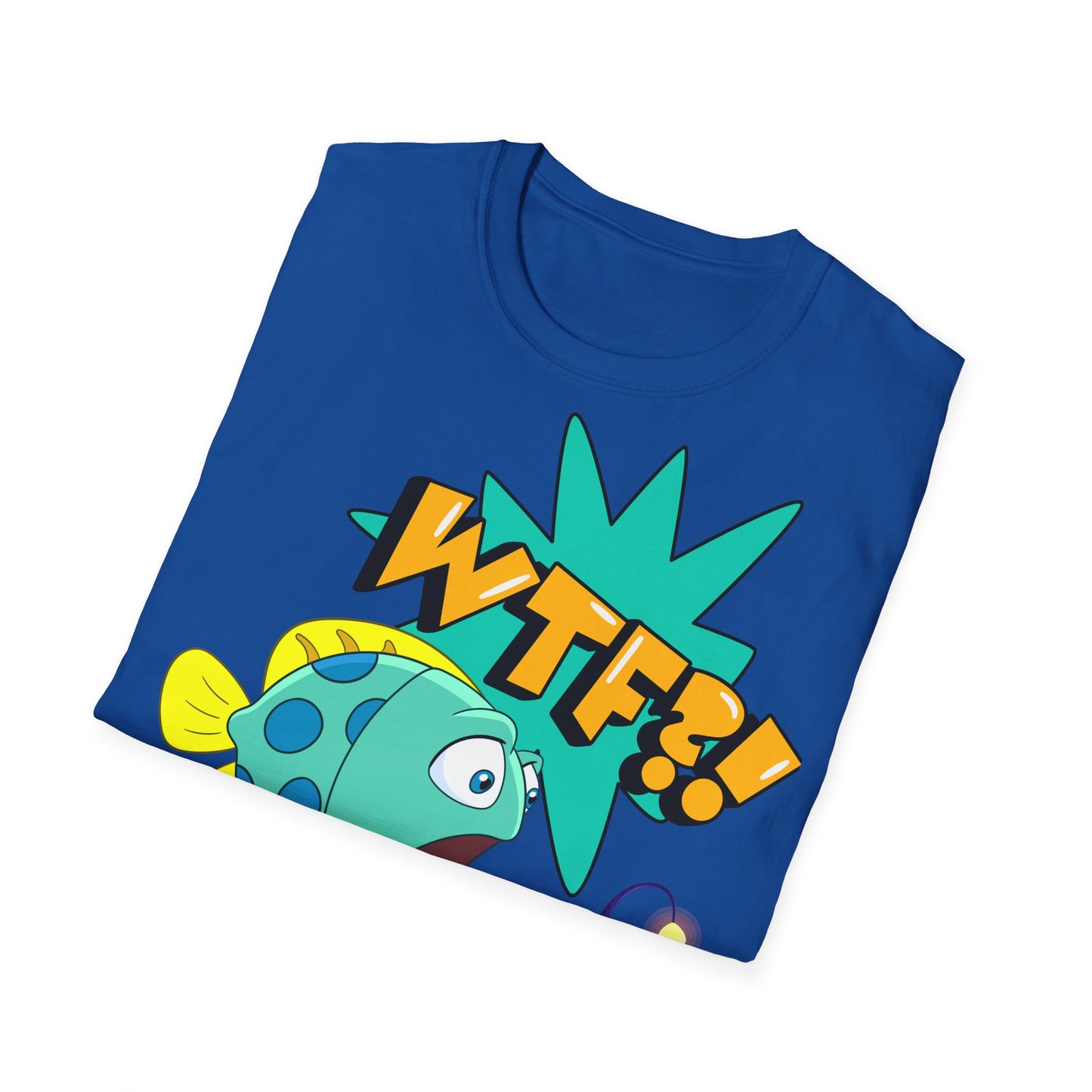 WTF?! What the Fish?! Unisex Softstyle T-Shirt - Fun Graphic Tee