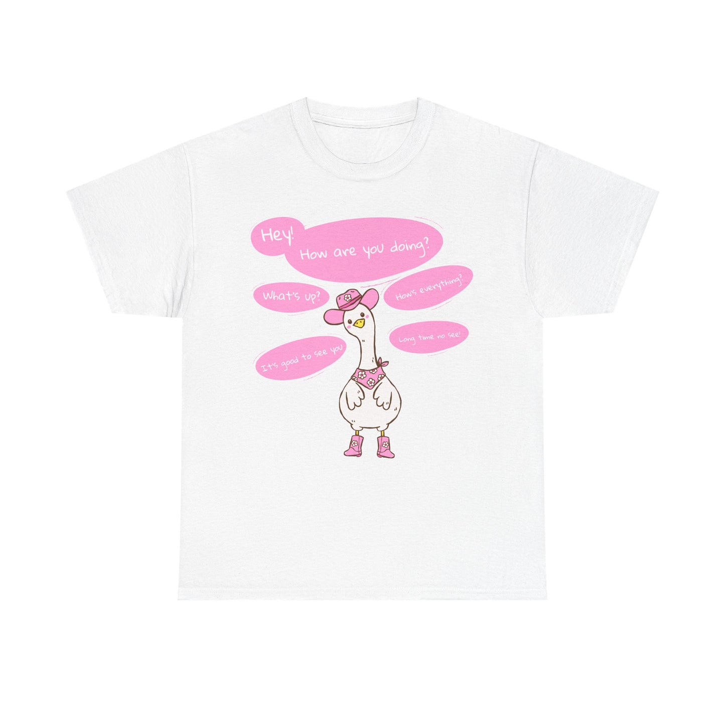 Long time no see Goose Cowboy Graphic T-Shirt