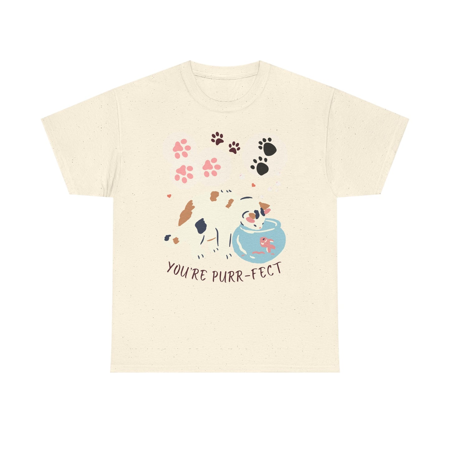 You're Purr-Fect Cat Lover Tee - Unisex Heavy Cotton Shirt