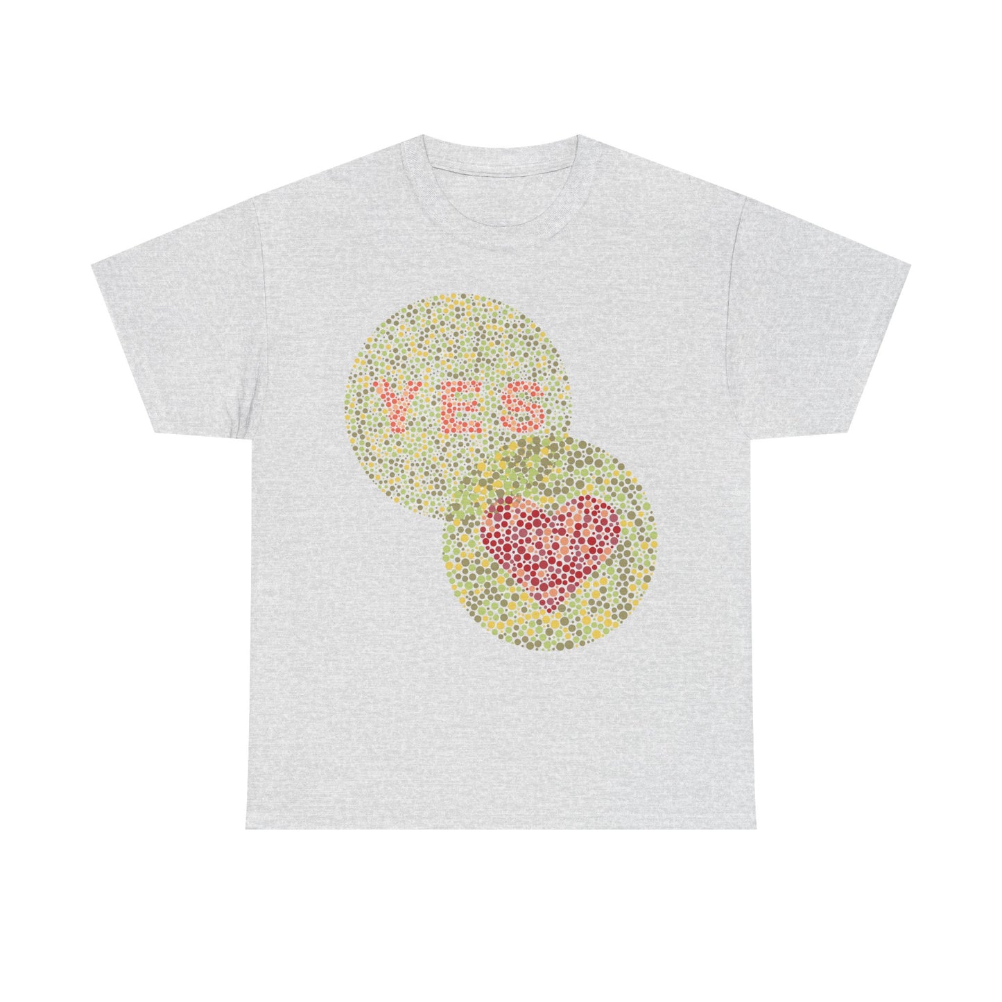 Yes Heart Unisex Heavy Cotton Tee - Affirmative Statement Shirt