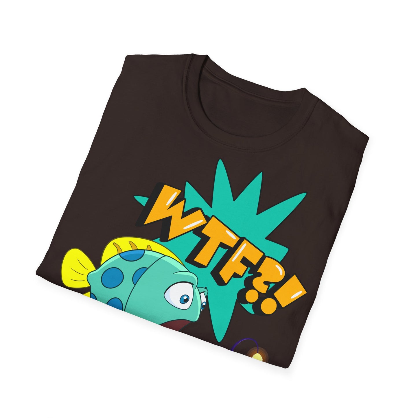 WTF?! What the Fish?! Unisex Softstyle T-Shirt - Fun Graphic Tee