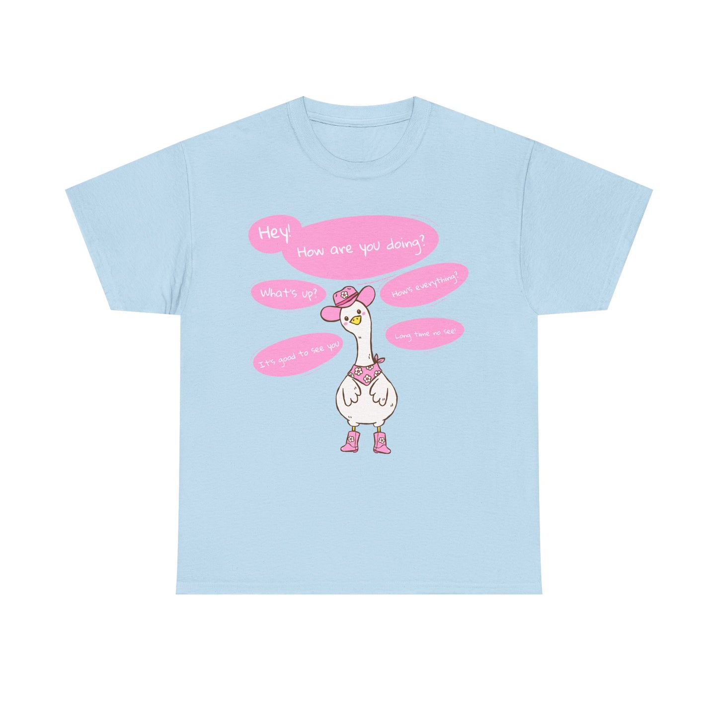 Long time no see Goose Cowboy Graphic T-Shirt