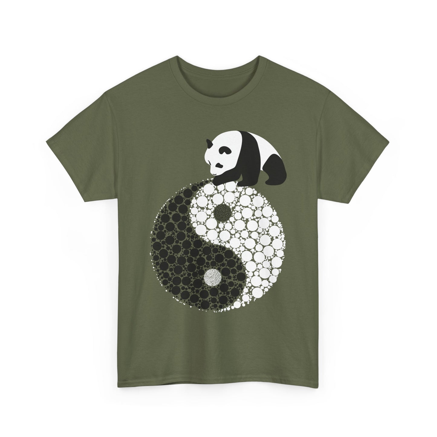 Panda Yin Yang Unisex Heavy Cotton Tee