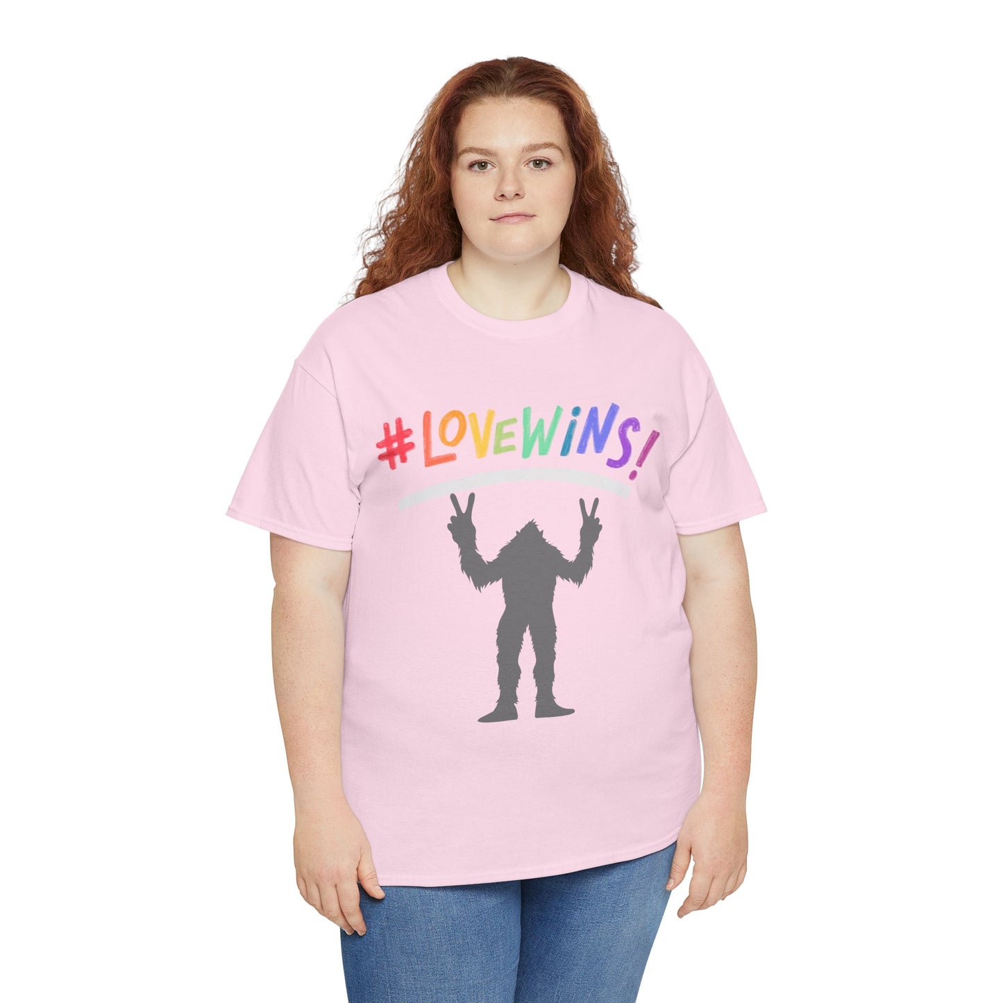 #LOVEWINS! Unisex Heavy Cotton Tee - Celebrate Love and Equality
