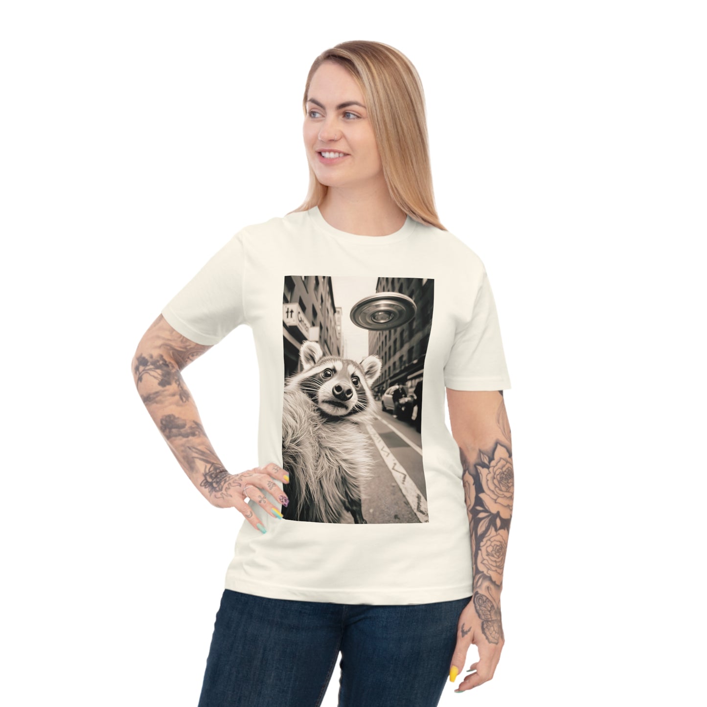 Raccoon in the accident Selfie - Unisex Classic Jersey T-shirt