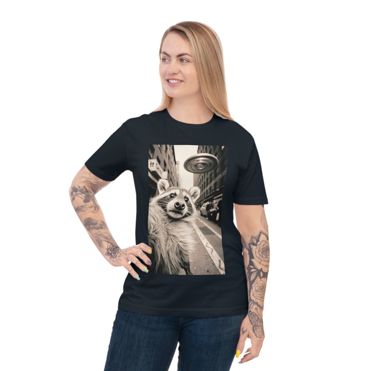 Raccoon in the accident Selfie - Unisex Classic Jersey T-shirt