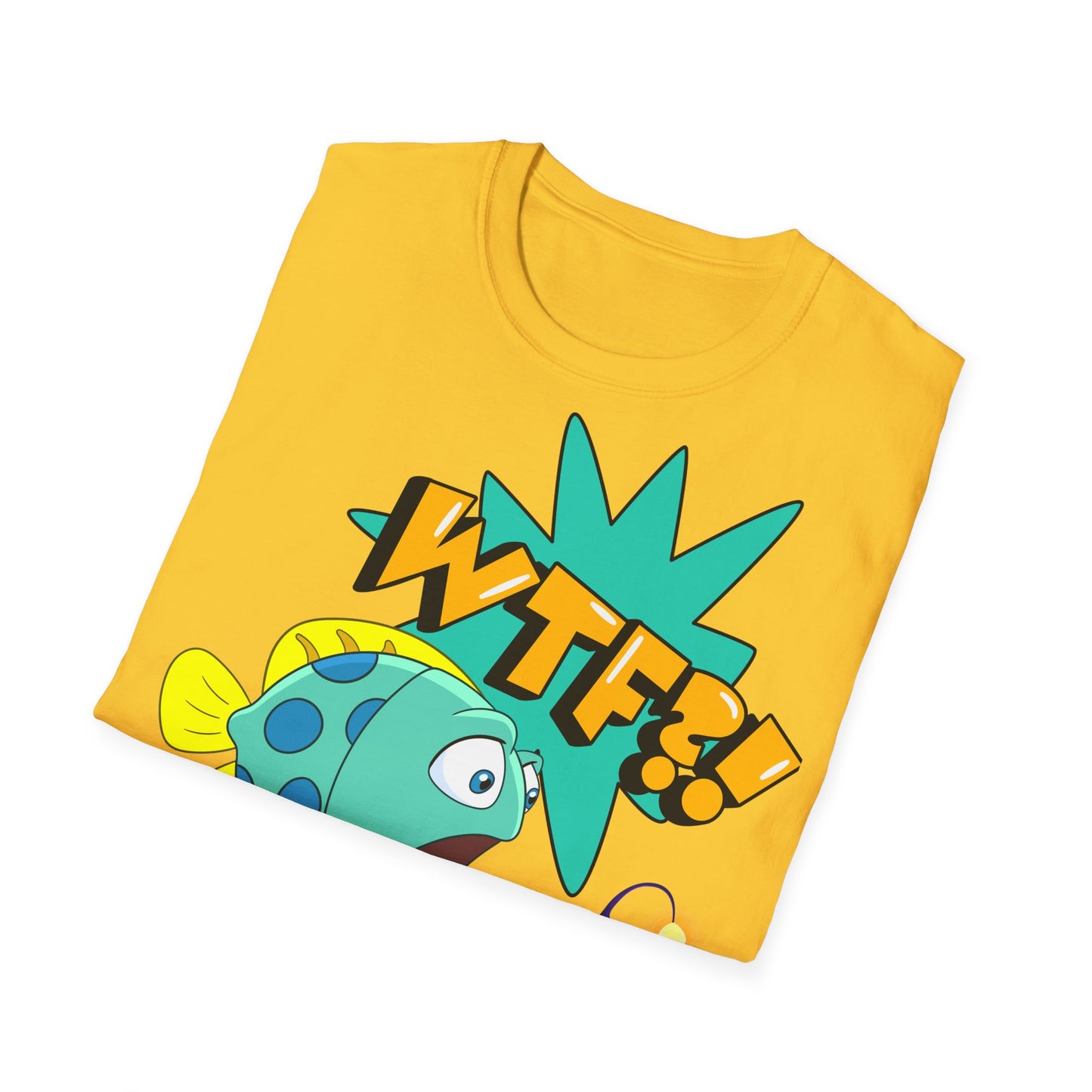 WTF?! What the Fish?! Unisex Softstyle T-Shirt - Fun Graphic Tee
