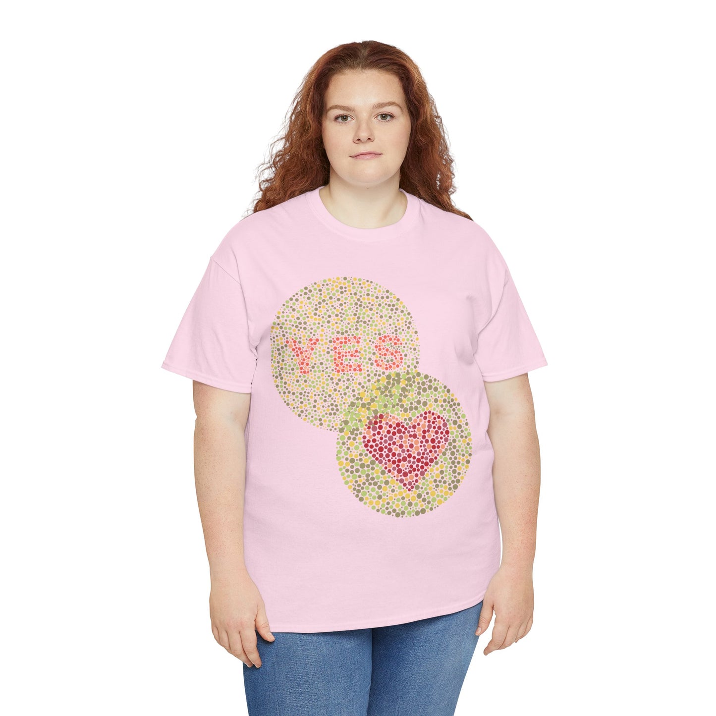 Yes Heart Unisex Heavy Cotton Tee - Affirmative Statement Shirt