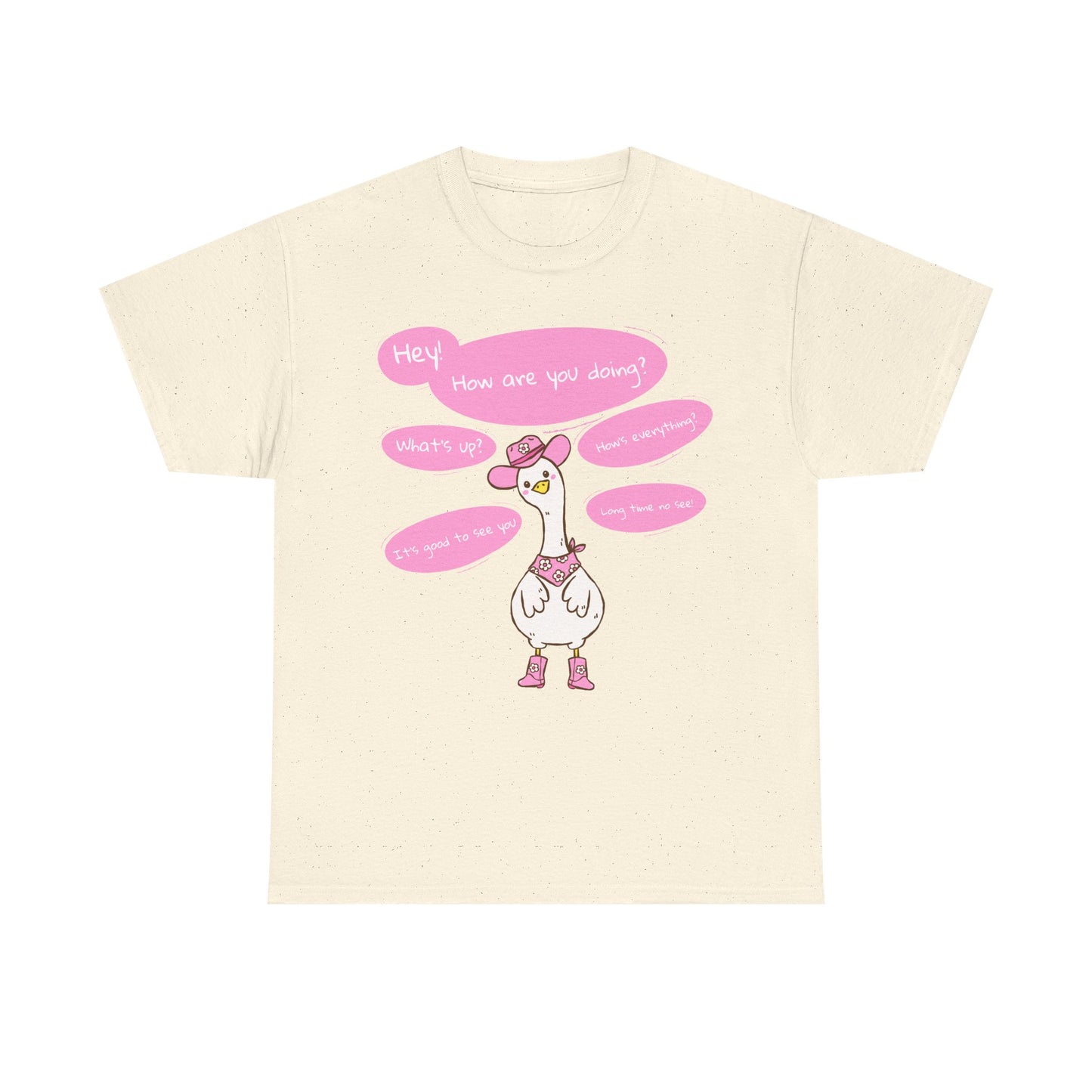 Long time no see Goose Cowboy Graphic T-Shirt