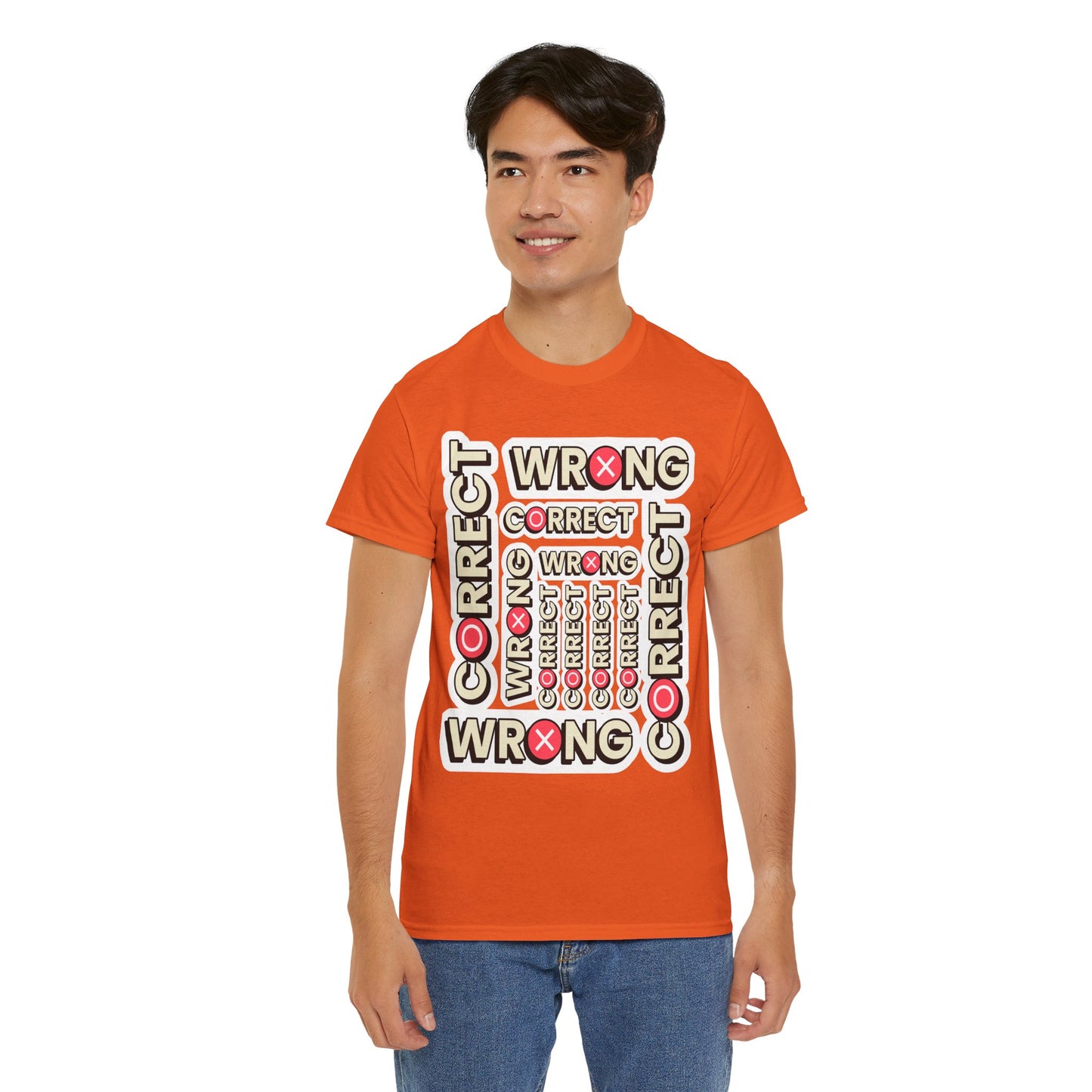 Correct vs. Wrong Unisex Heavy Cotton T-Shirt