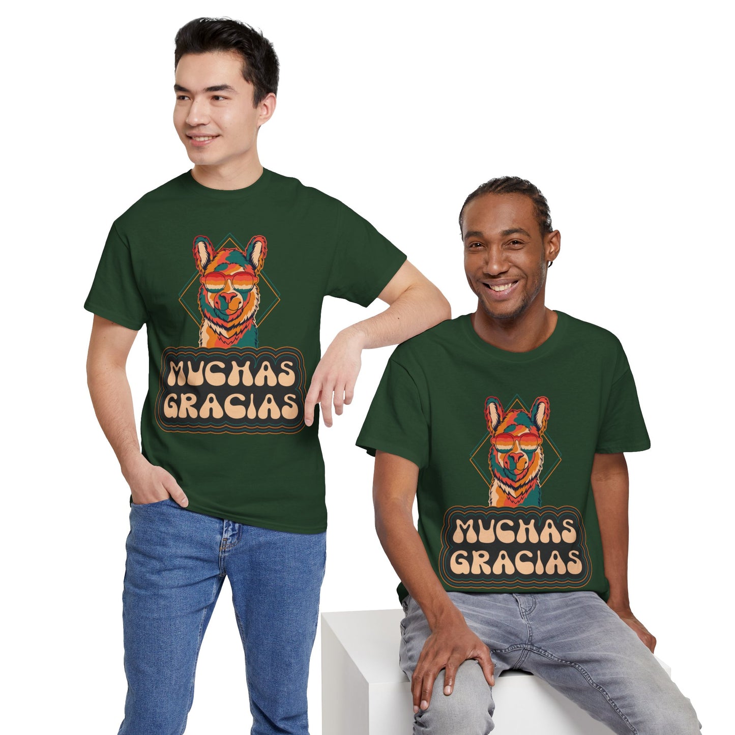 Muchas Gracias Llama Tee | Casual T-Shirt