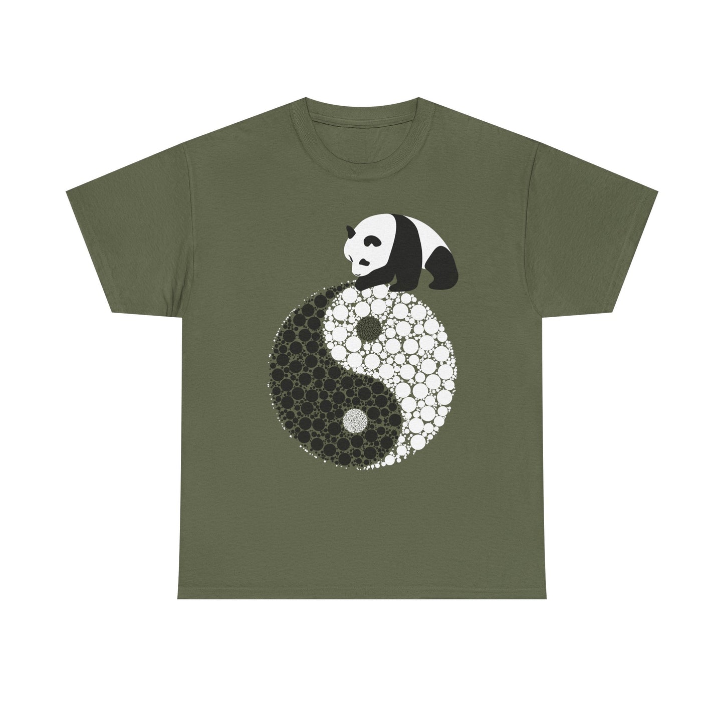 Panda Yin Yang Unisex Heavy Cotton Tee