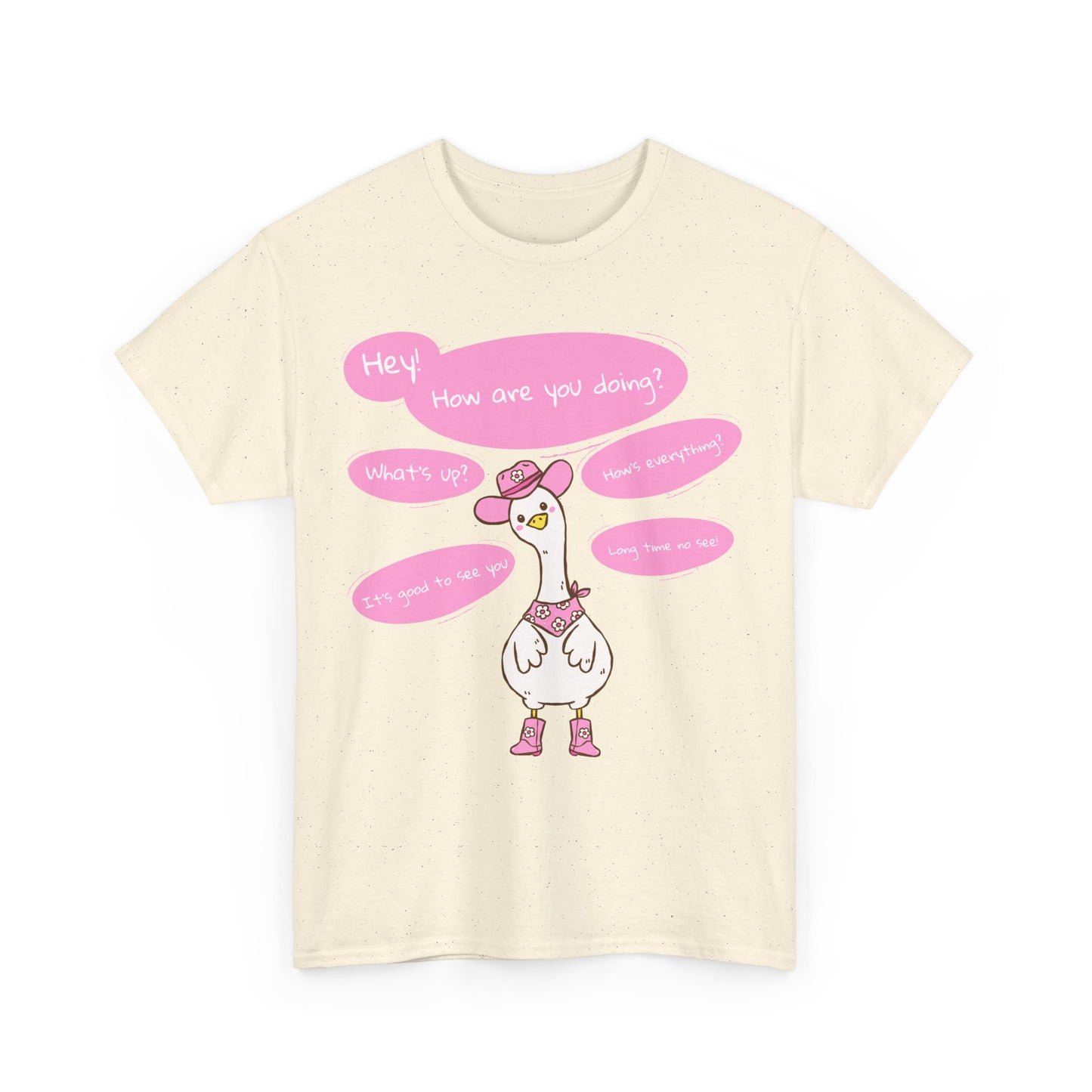Long time no see Goose Cowboy Graphic T-Shirt