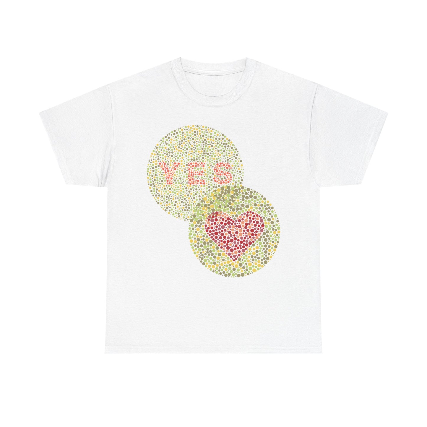 Yes Heart Unisex Heavy Cotton Tee - Affirmative Statement Shirt