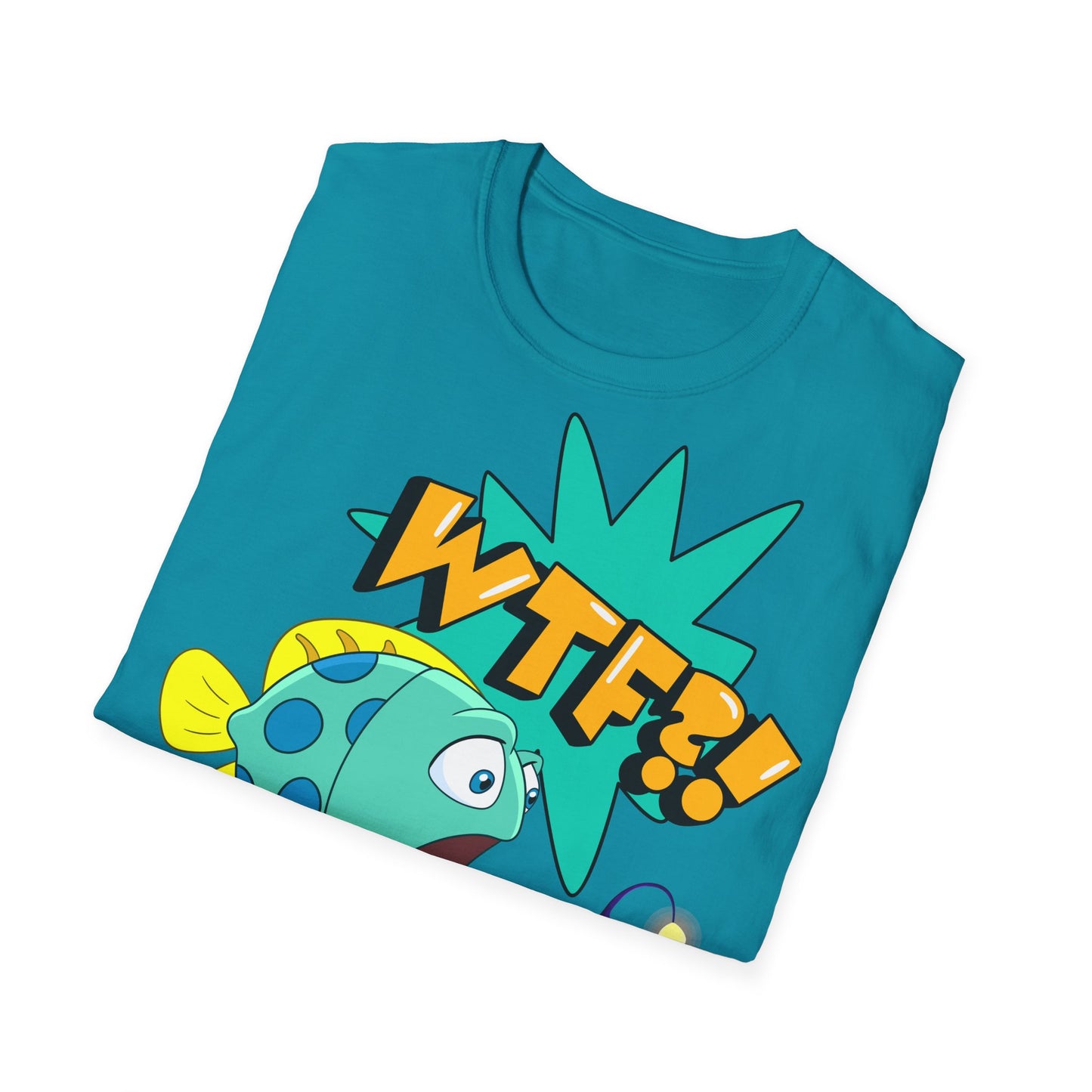 WTF?! What the Fish?! Unisex Softstyle T-Shirt - Fun Graphic Tee