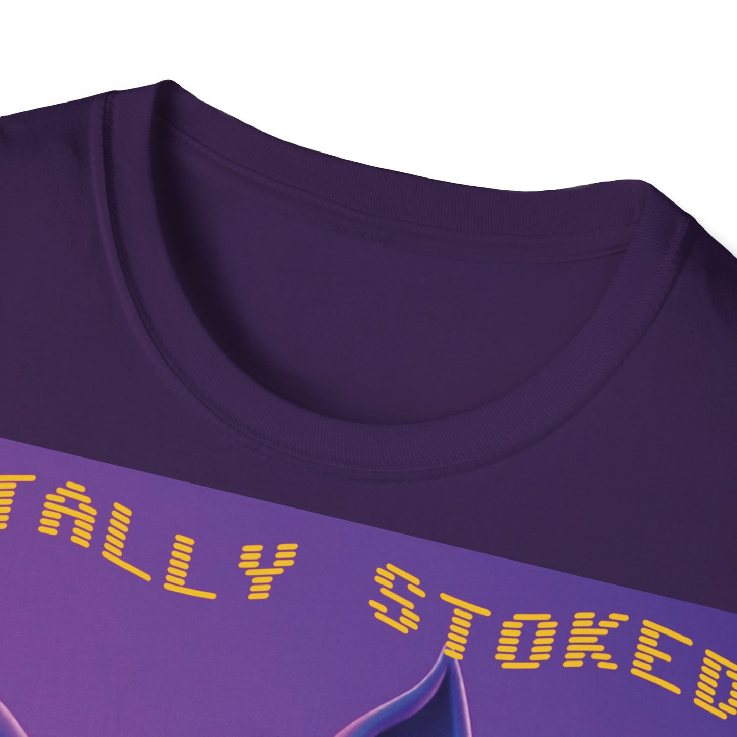 Totally Stoked Rhino Unisex T-Shirt - Fun Graphic Tee for Animal Lovers