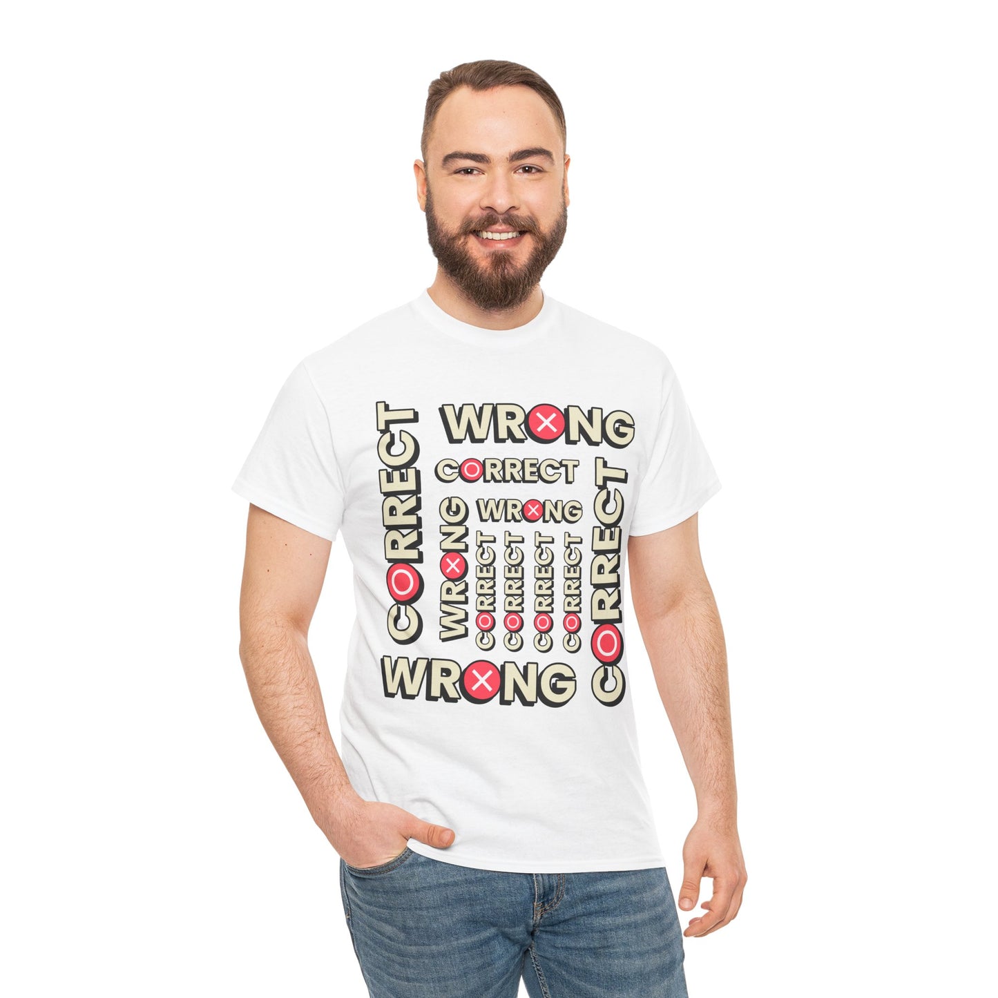 Correct vs. Wrong Unisex Heavy Cotton T-Shirt