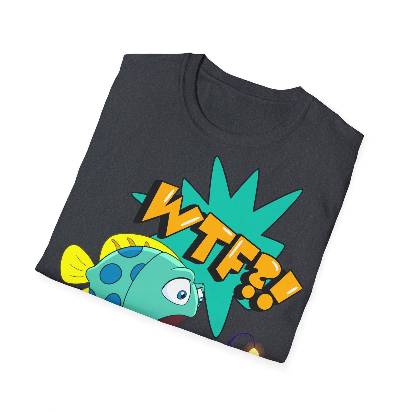 WTF?! What the Fish?! Unisex Softstyle T-Shirt - Fun Graphic Tee