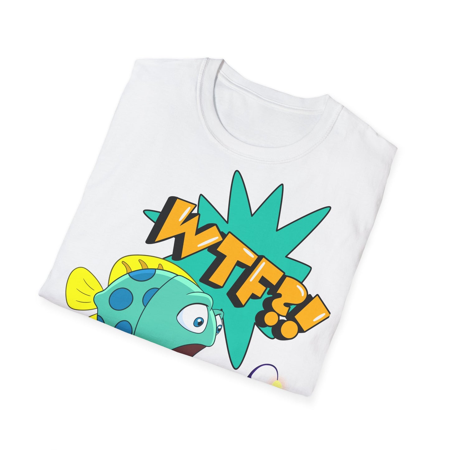 WTF?! What the Fish?! Unisex Softstyle T-Shirt - Fun Graphic Tee