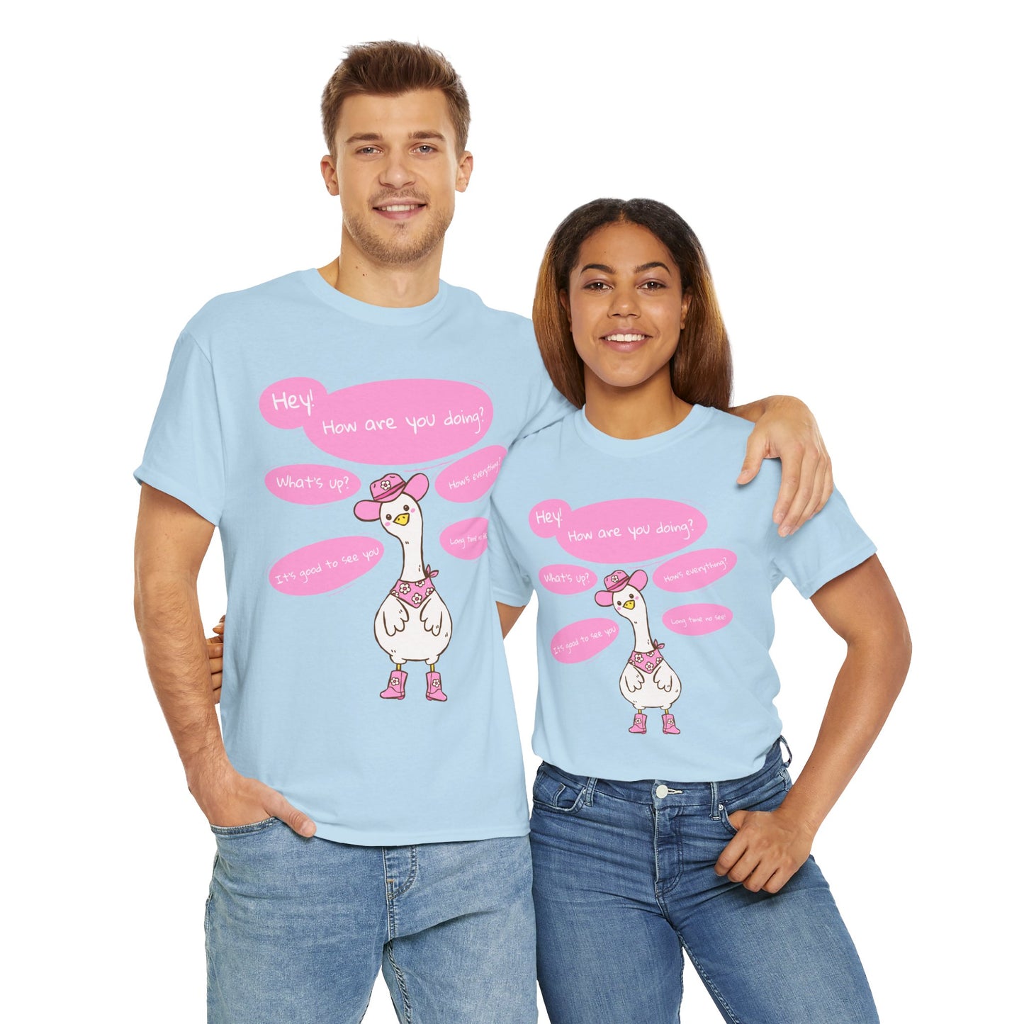 Long time no see Goose Cowboy Graphic T-Shirt
