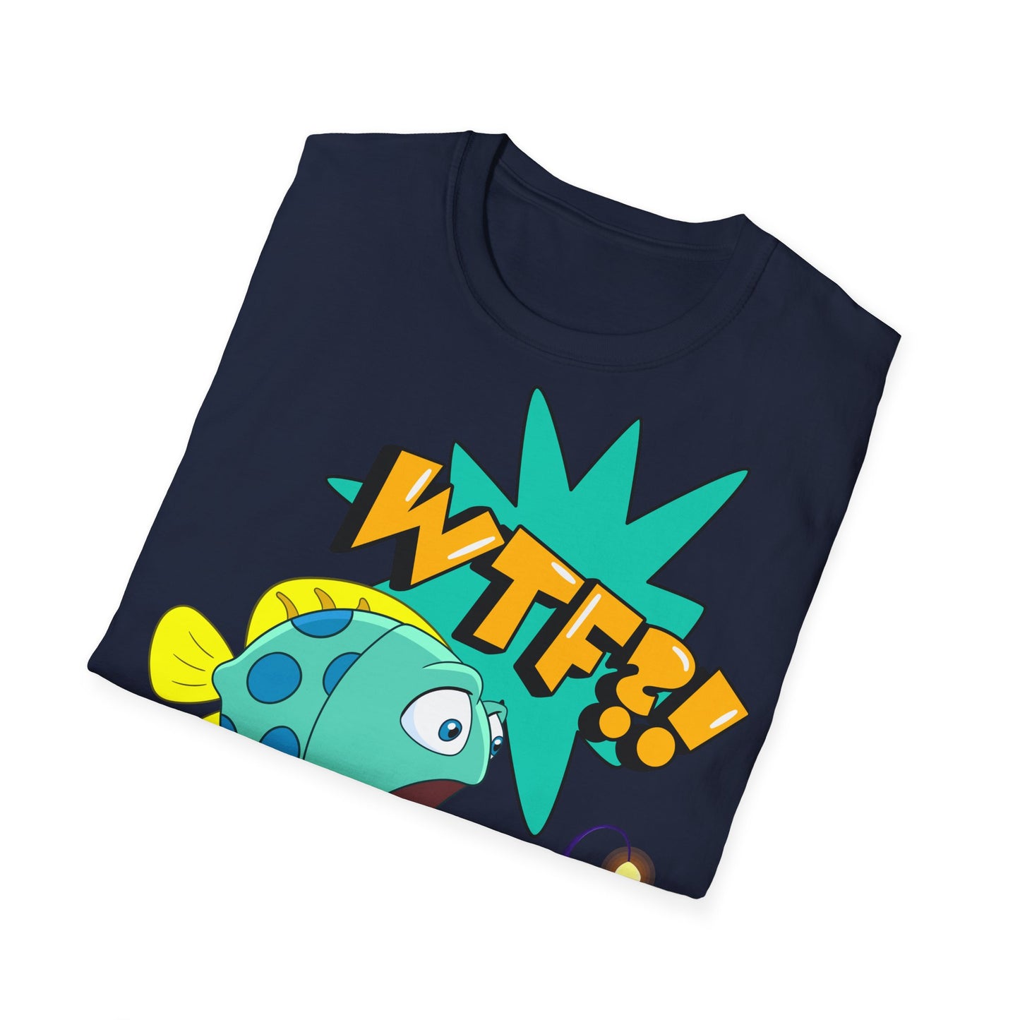 WTF?! What the Fish?! Unisex Softstyle T-Shirt - Fun Graphic Tee