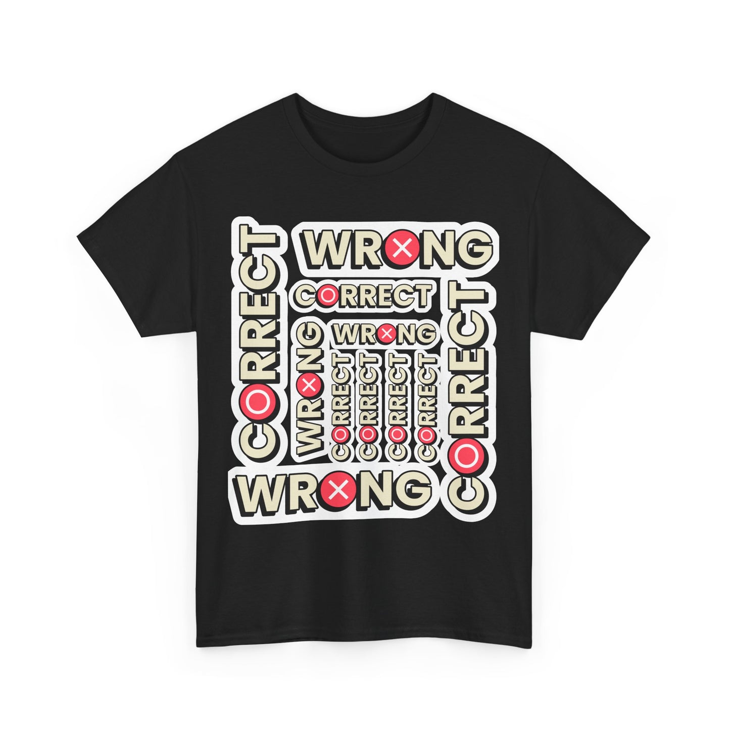 Correct vs. Wrong Unisex Heavy Cotton T-Shirt