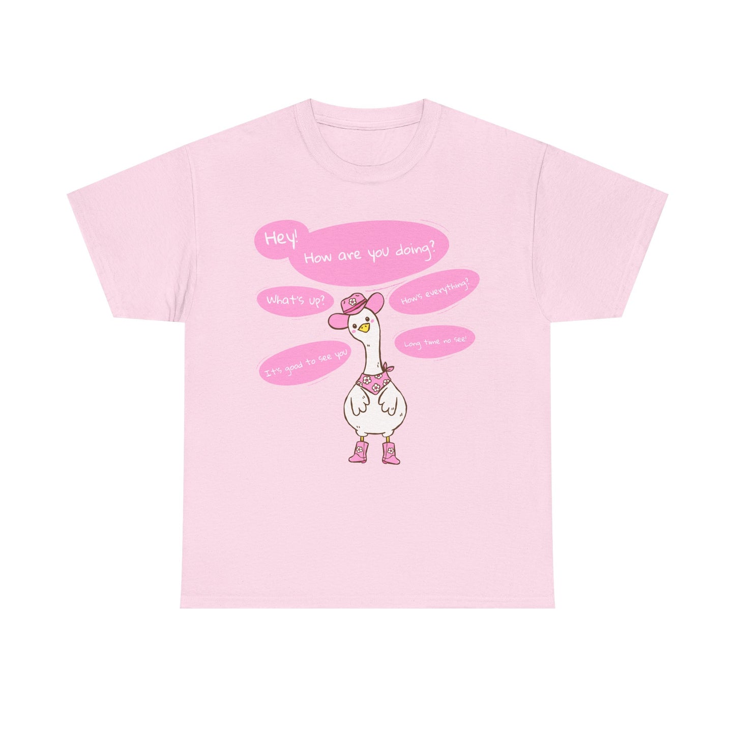 Long time no see Goose Cowboy Graphic T-Shirt