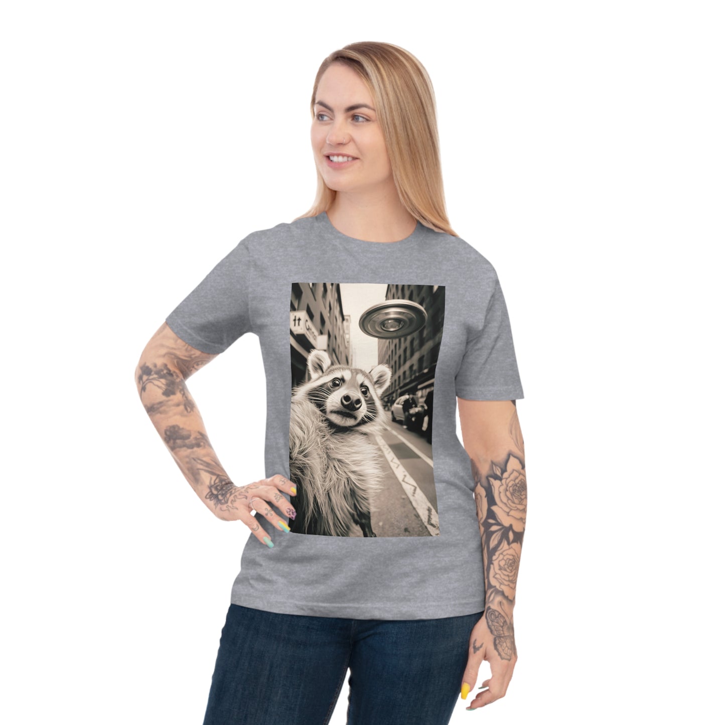 Raccoon in the accident Selfie - Unisex Classic Jersey T-shirt