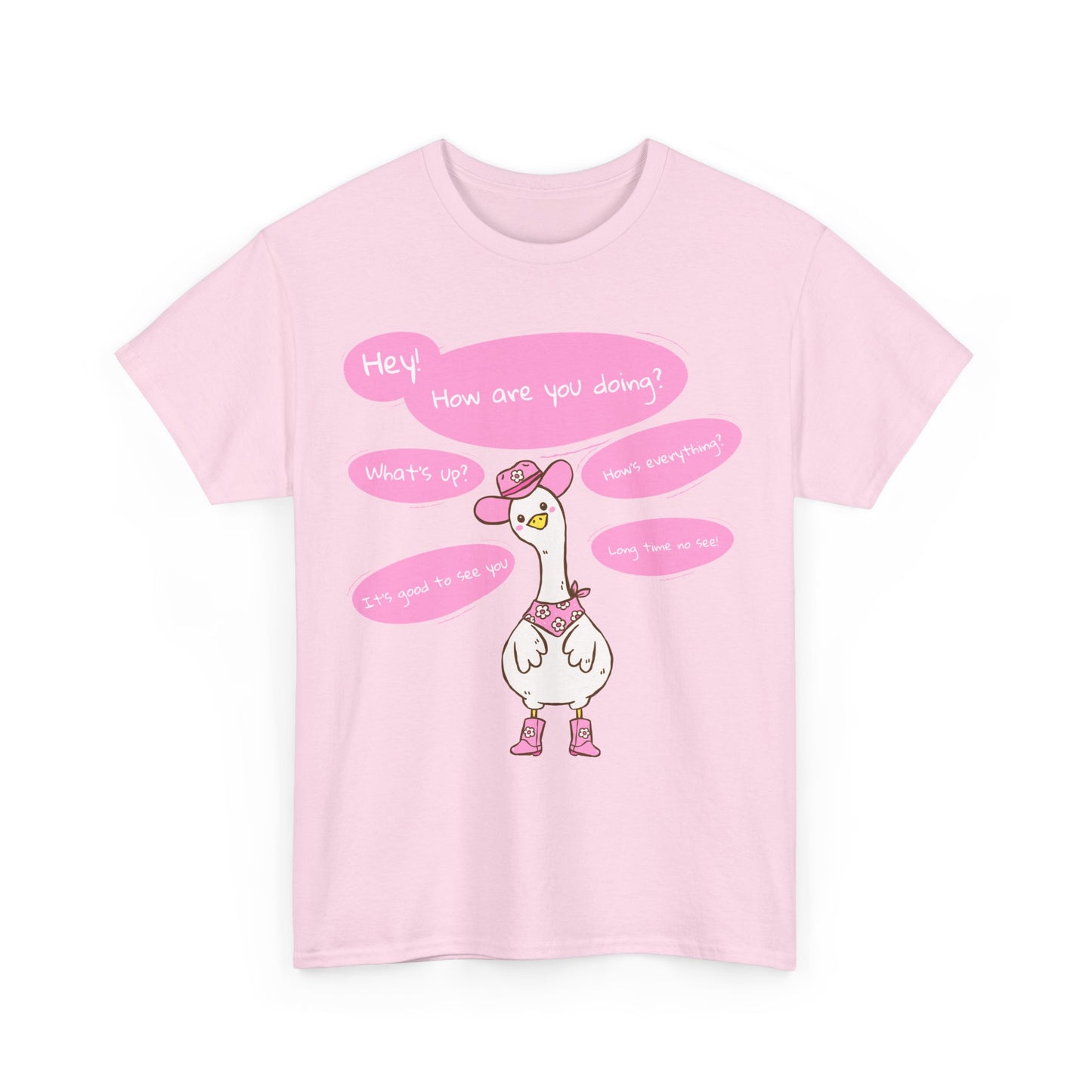 Long time no see Goose Cowboy Graphic T-Shirt