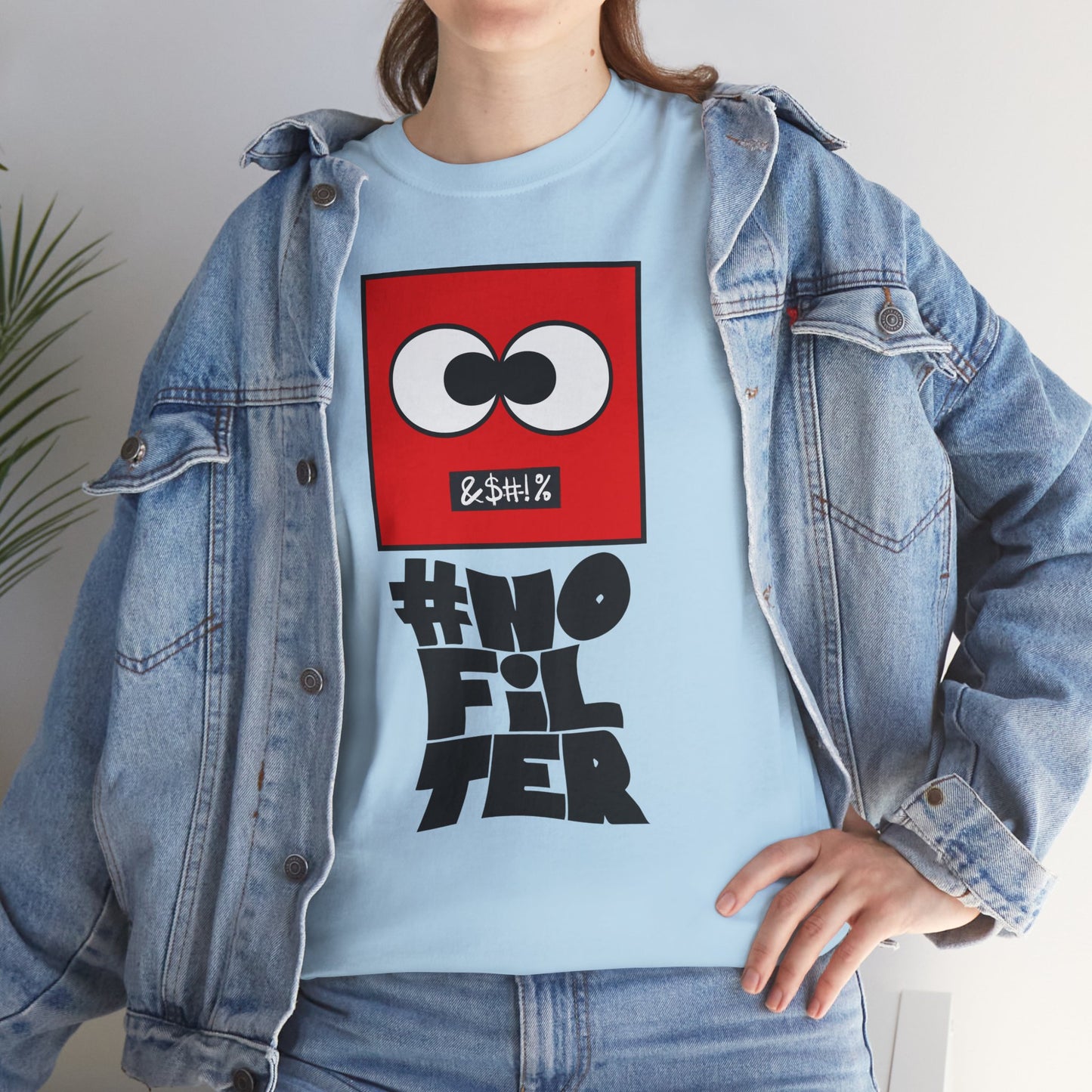 #NoFilter Unisex Casual Graphic T-Shirt