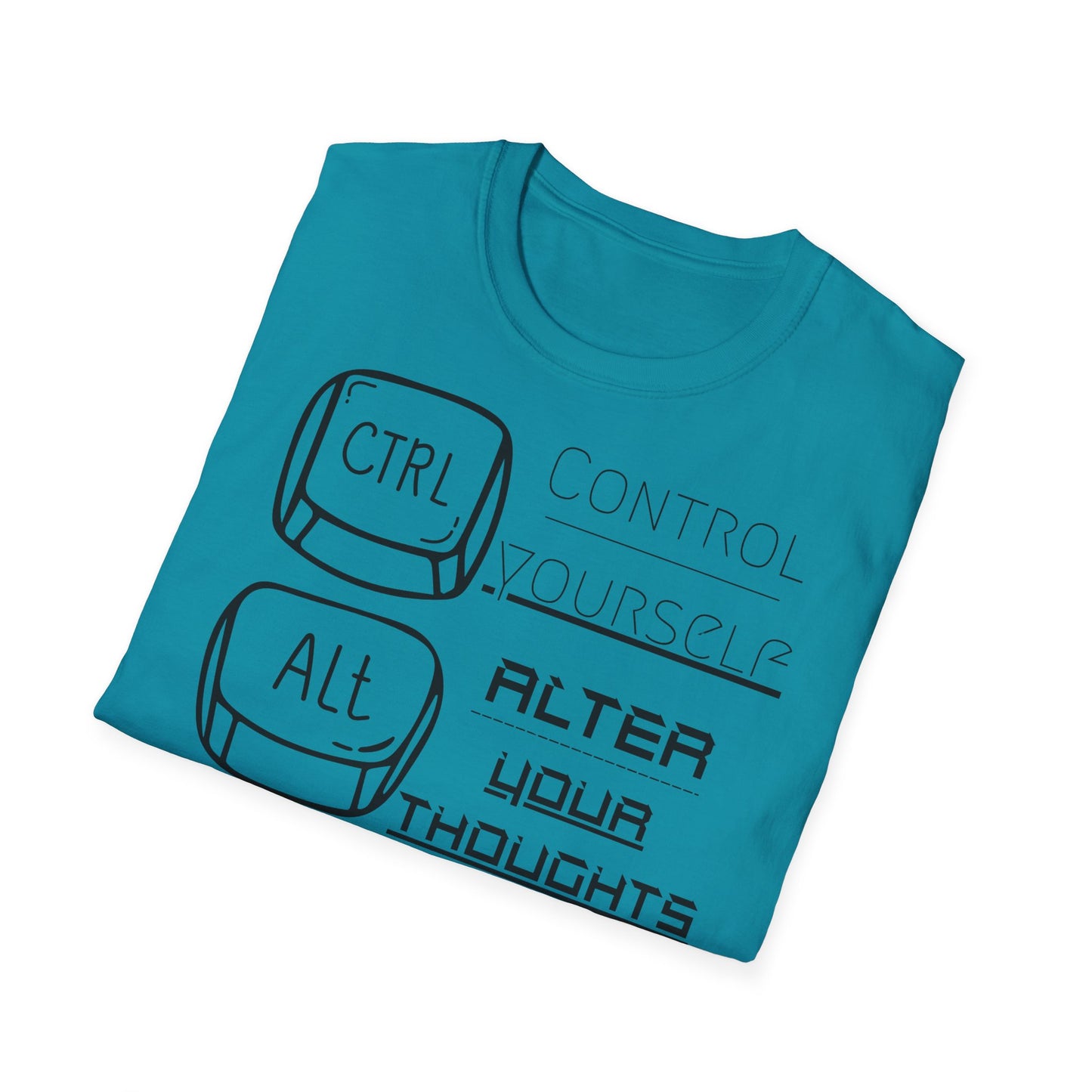 Motivational Tech T-Shirt - Control, Alter, Delete Negativity