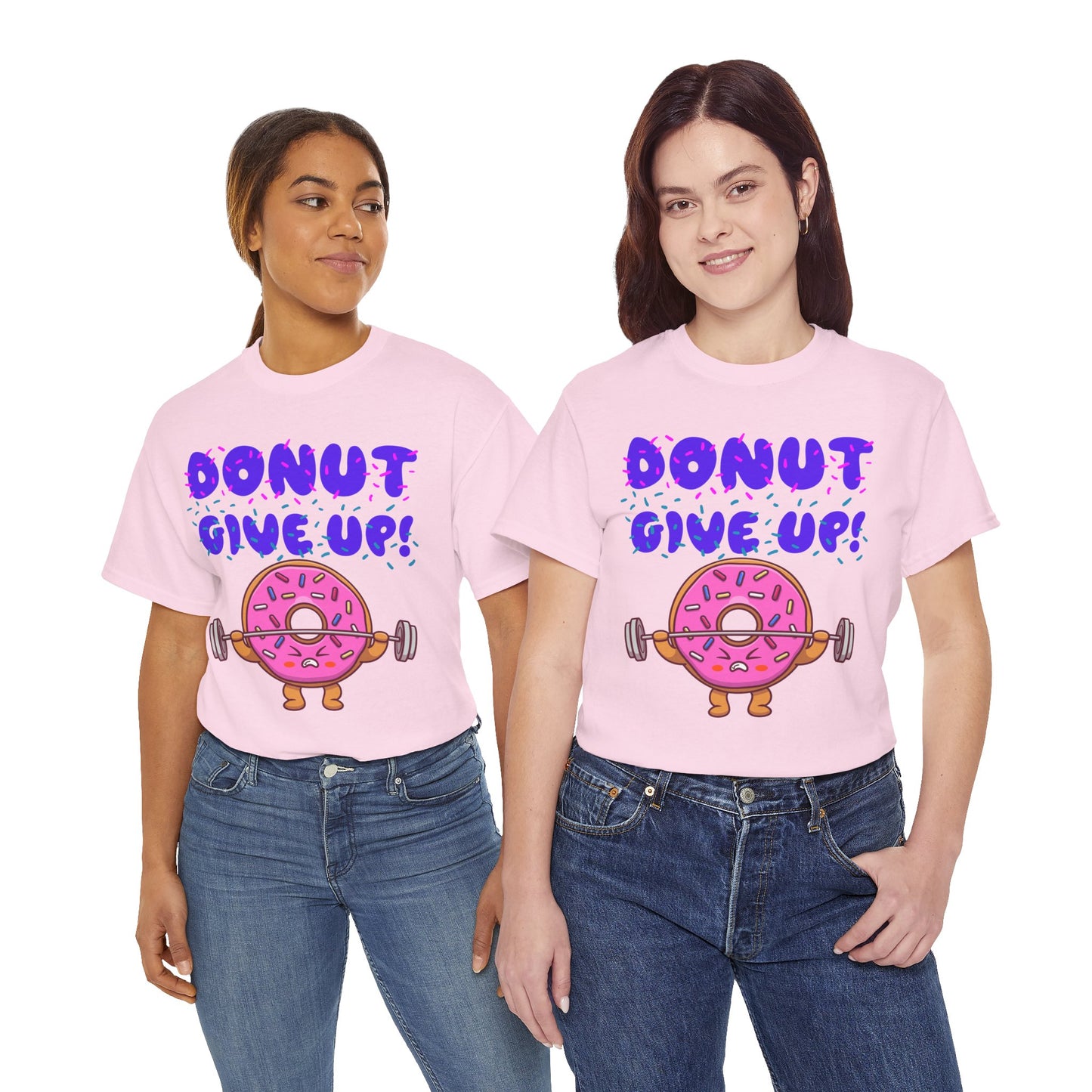 'Donut Give Up!' Workout Shirt for Food Lovers