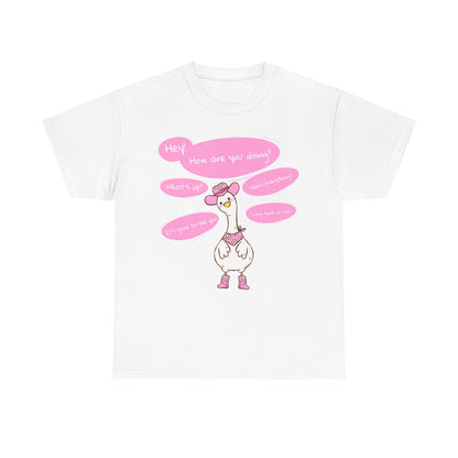 Long time no see Goose Cowboy Graphic T-Shirt
