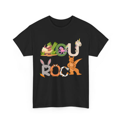 You Rock  - Fun Animal Design, Gift for Kids, Encouragement Tee