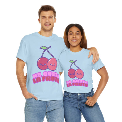 Cute Cherry Graphic Tee, Fruit Lover Shirt, Kawaii Style, Unisex Cotton T-Shirt, Fun Gift for Friends,