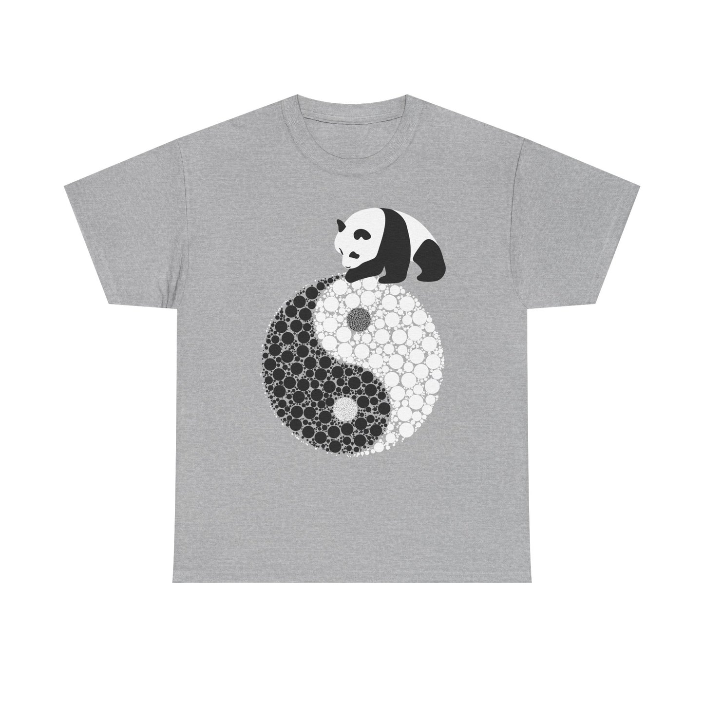 Panda Yin Yang Unisex Heavy Cotton Tee