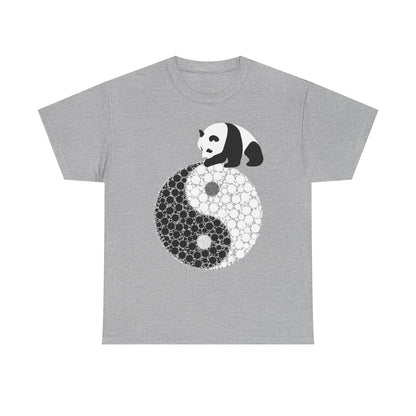 Panda Yin Yang Unisex Heavy Cotton Tee