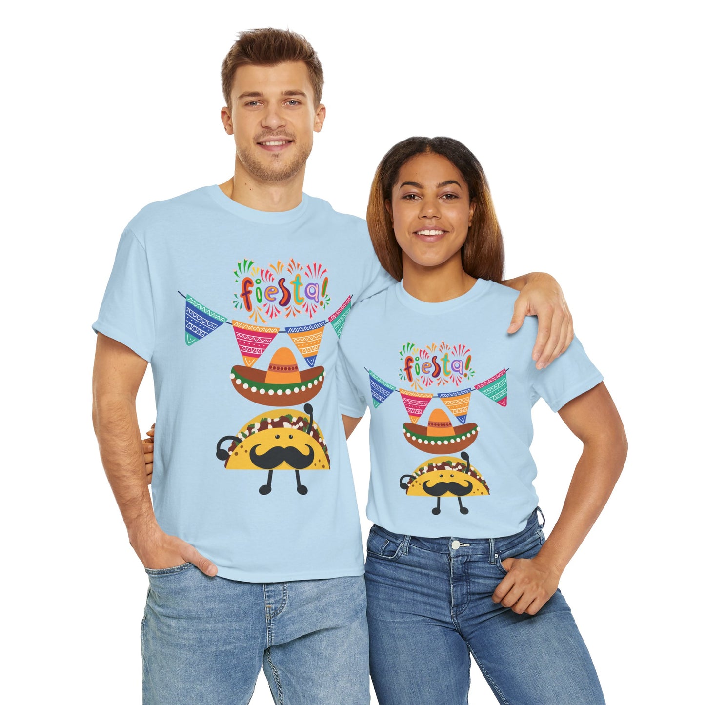 Fiesta Taco Party Tee, Taco Lover Gift, Celebration Apparel, Party Wear