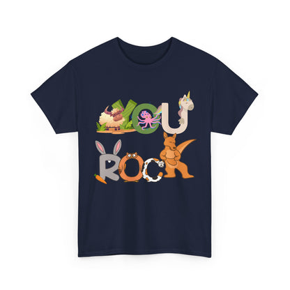 You Rock  - Fun Animal Design, Gift for Kids, Encouragement Tee