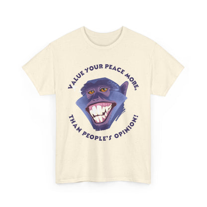 Value Your Peace - Inspirational Quote Shirt, Motivational Apparel, Gift for Self-Care