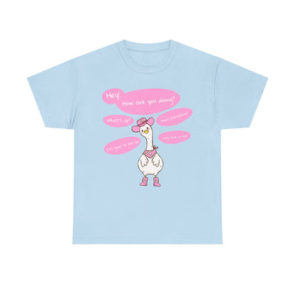 Long time no see Goose Cowboy Graphic T-Shirt