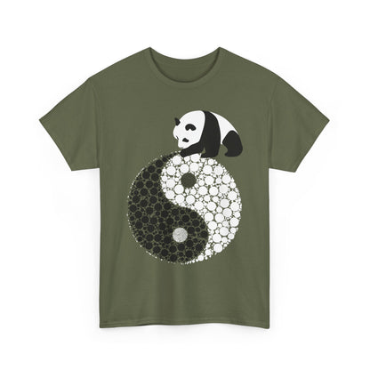Panda Yin Yang Unisex Heavy Cotton Tee