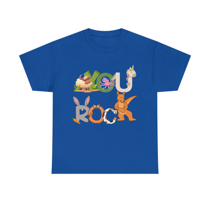 You Rock  - Fun Animal Design, Gift for Kids, Encouragement Tee