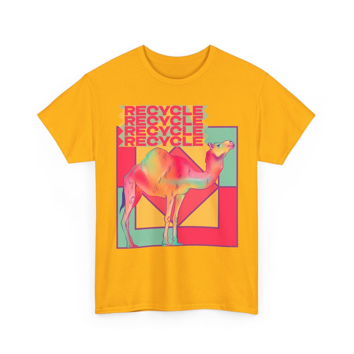 Camel Recycle Eco-Friendly T-Shirt,  Gift for Environmentalists