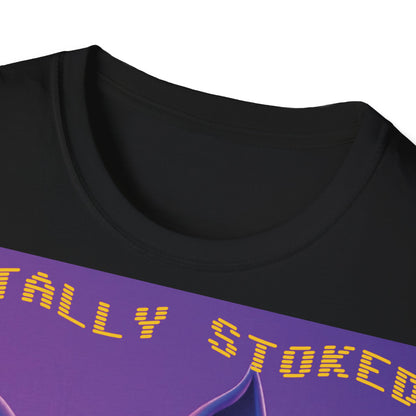 Totally Stoked Rhino Unisex T-Shirt - Fun Graphic Tee for Animal Lovers