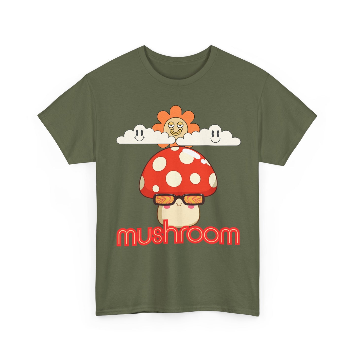 Mushroom Unisex T-Shirt, Eco-friendly Gifts for Birthdays, Whimsical Design for Nature Lovers,