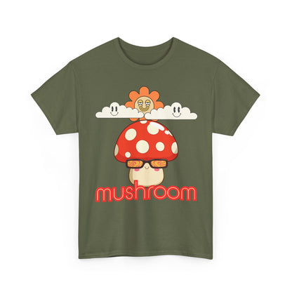 Mushroom Unisex T-Shirt, Eco-friendly Gifts for Birthdays, Whimsical Design for Nature Lovers,