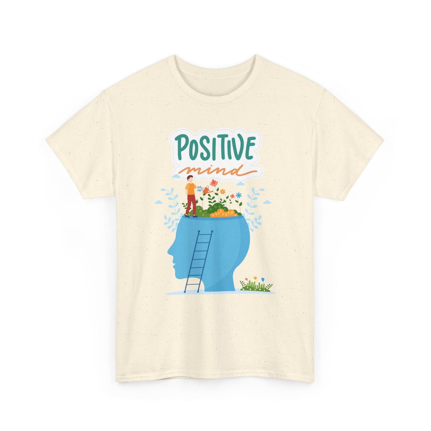 Positive Mind Unisex T-shirt, Everyday Wear, Inspirational Gift, Mental Health Awareness