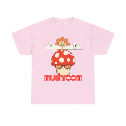 Mushroom Unisex T-Shirt, Eco-friendly Gifts for Birthdays, Whimsical Design for Nature Lovers,