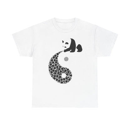 Panda Yin Yang Unisex Heavy Cotton Tee